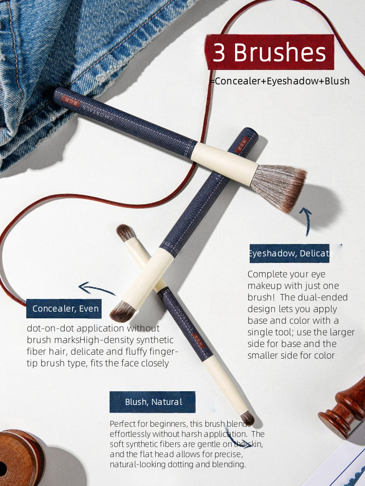 "Just It" Denim Beginner Makeup Tool Set