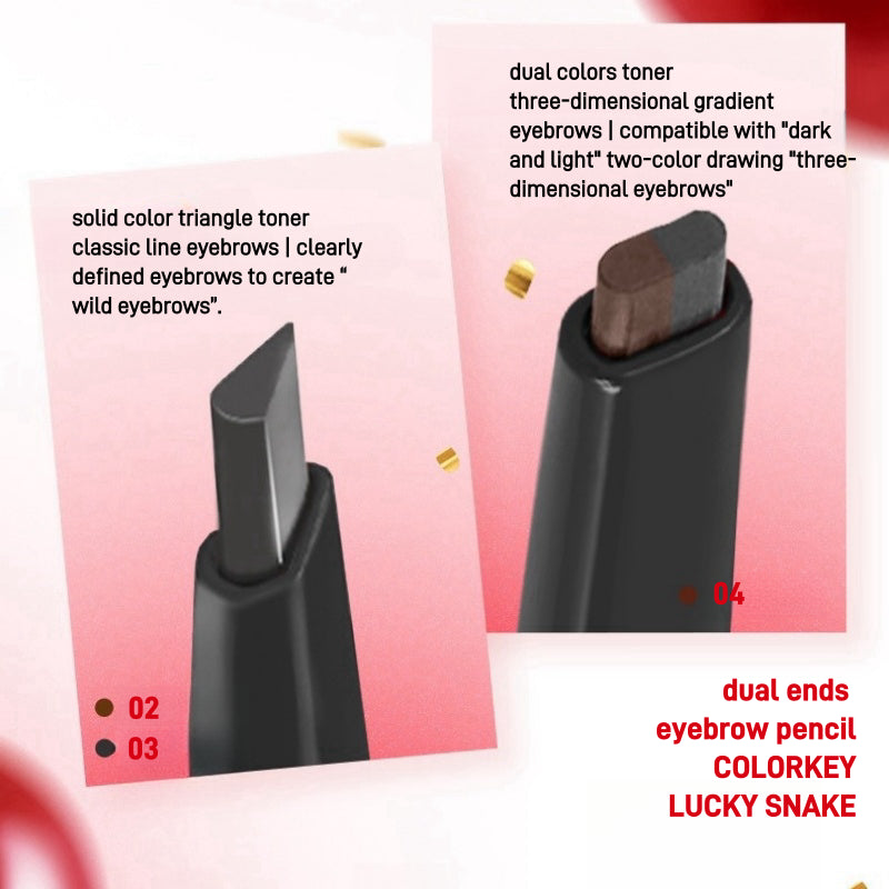 Dual Ends Eyebrow Pencil Lucky Snake 70mg