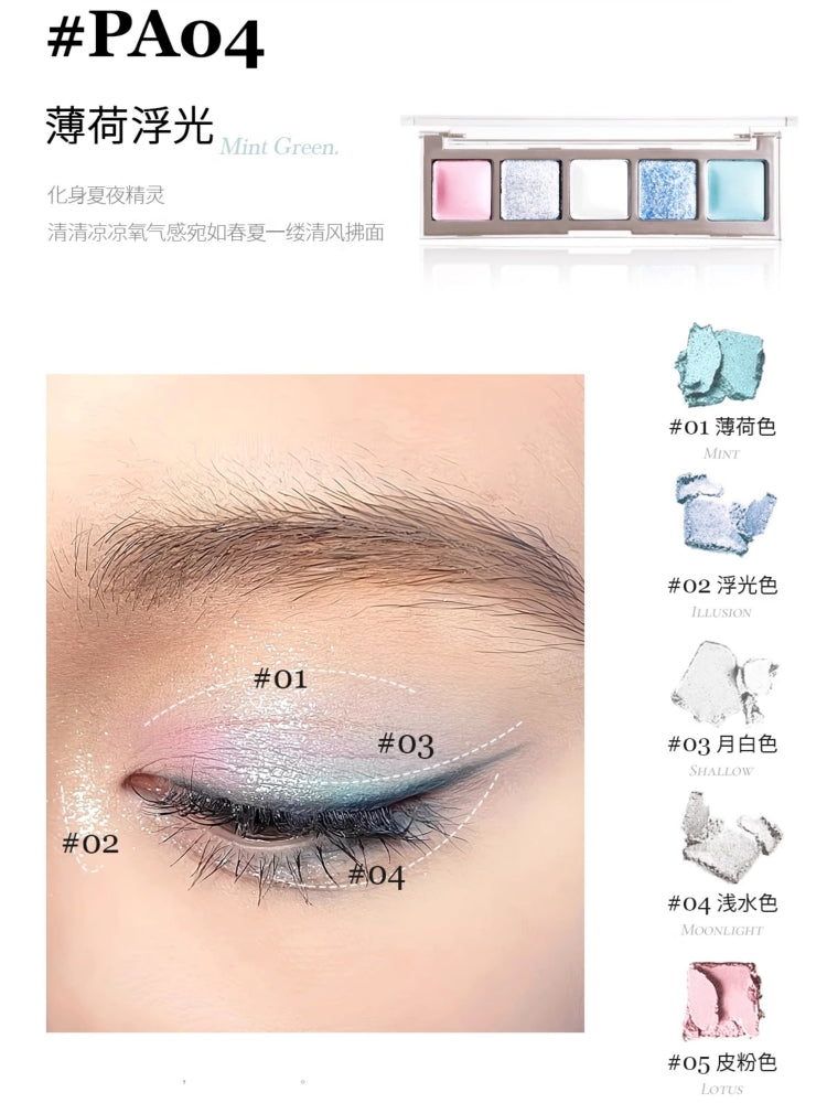 Five Colors Eyeshadow 5g