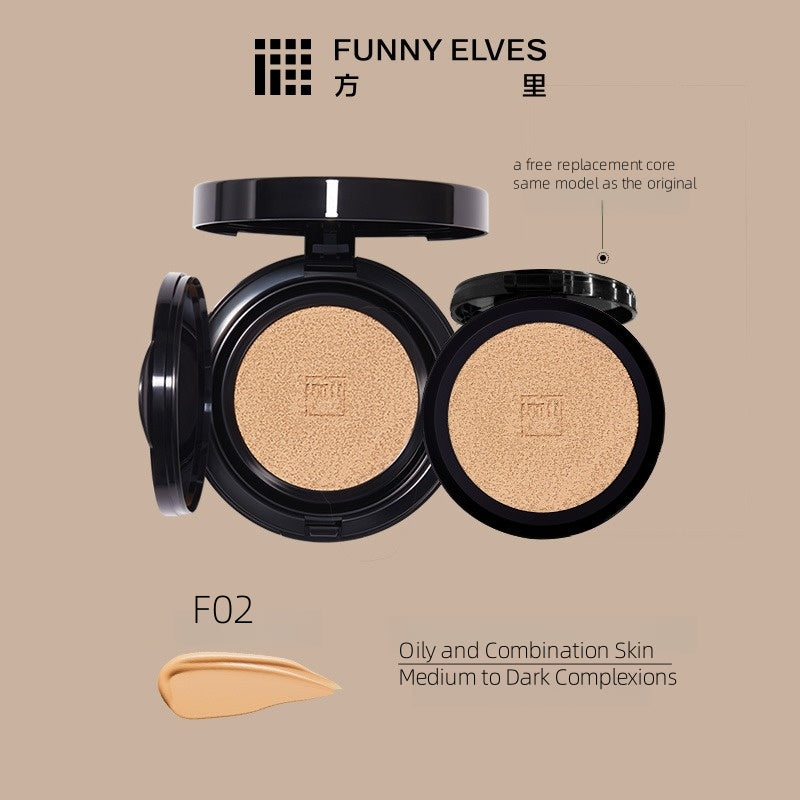 Funny Elves Cushion Foundation Oily Skin Formula 10g*2
