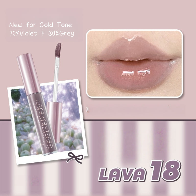 LEEMEMBER Watery Lip Gloss 3g Glasslike LAVA YK