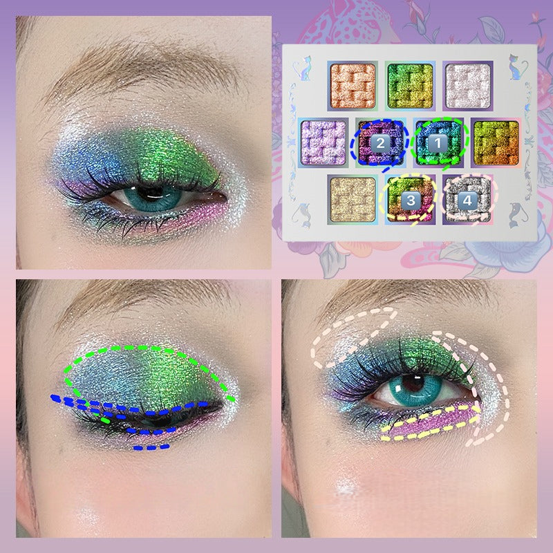 10 Colors Chameleon Eyeshadow Palette Lunar Mirage 7g