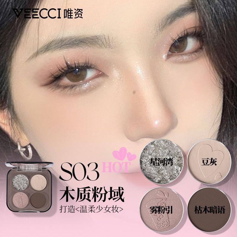 Veecci Four Colors Eyeshadow VC023 - Chic Decent
