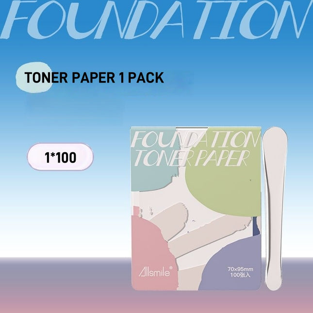 Allsmile - Disposable Foundation Toner Paper 100 Sheets