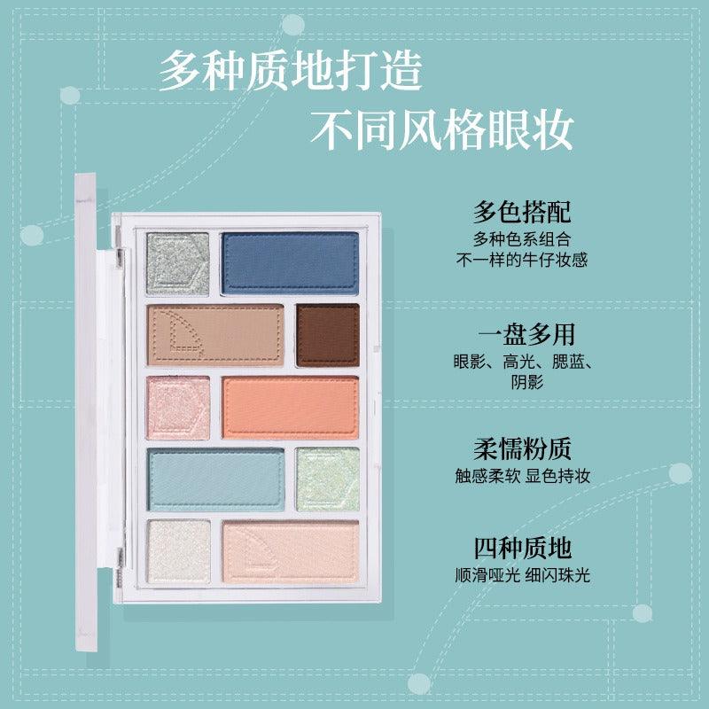 Palette de fards à paupières BIYA 10 couleurs 15 g