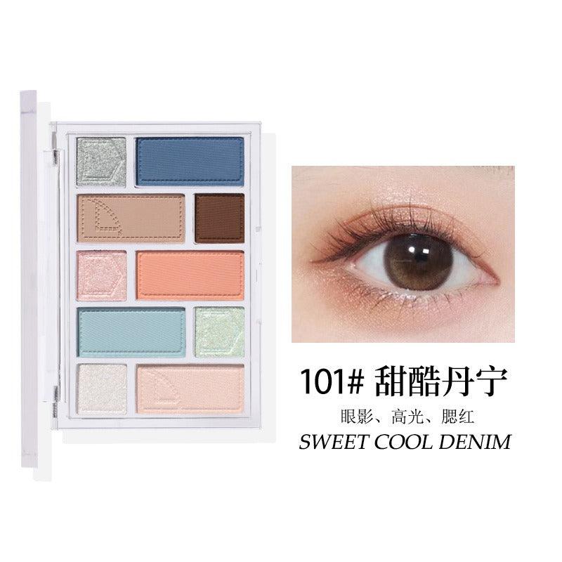 Palette de fards à paupières BIYA 10 couleurs 15 g