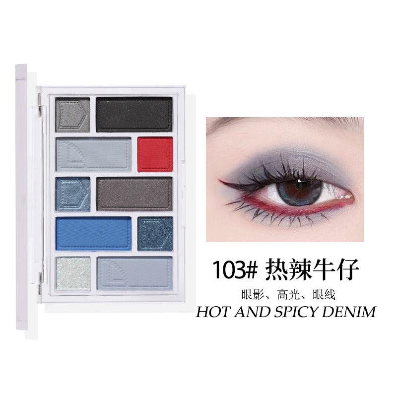 Palette de fards à paupières BIYA 10 couleurs 15 g