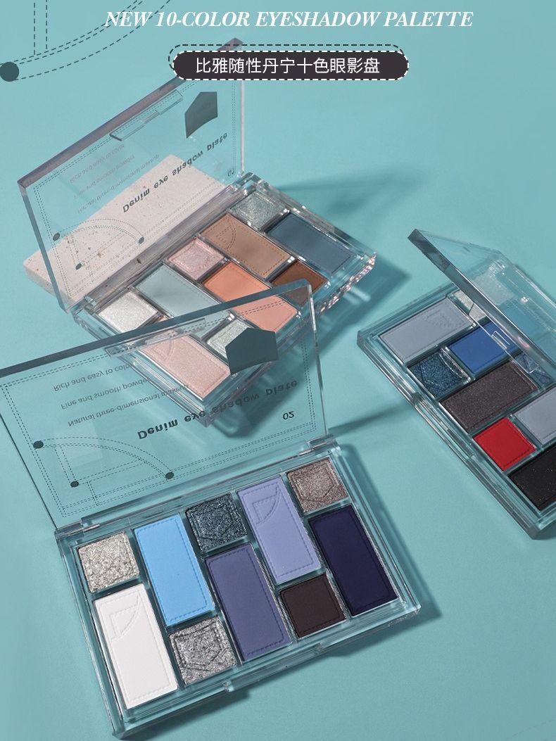 Palette de fards à paupières BIYA 10 couleurs 15 g