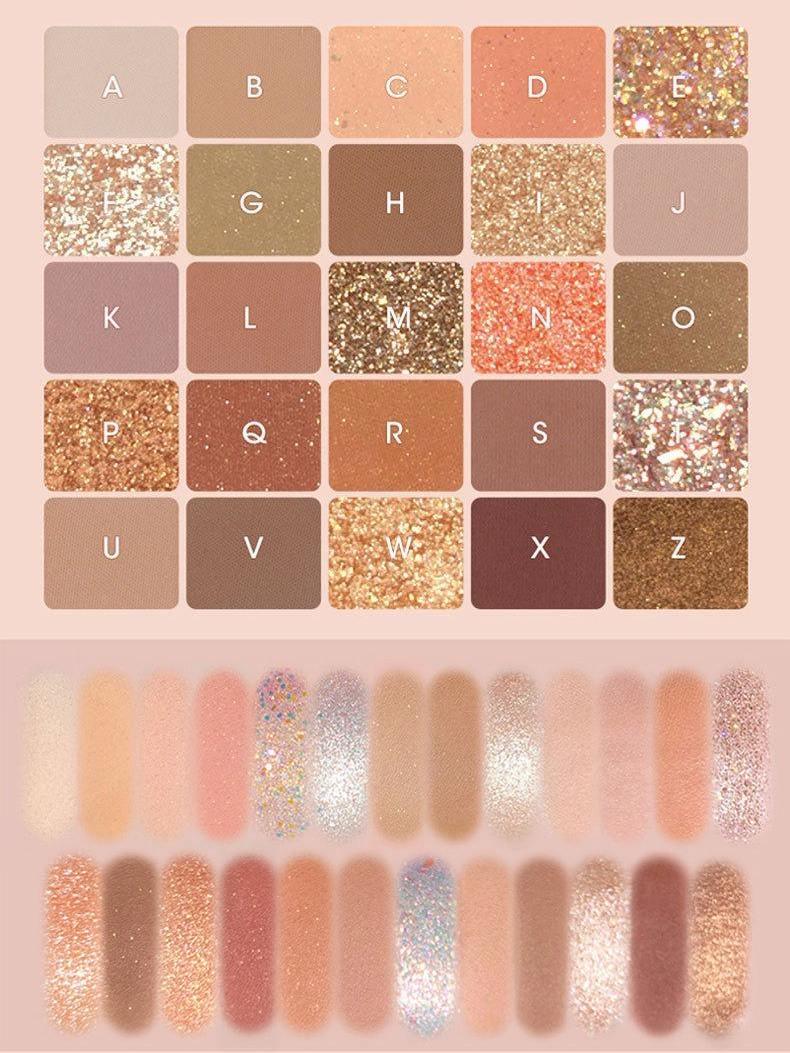 Palette de fards à paupières BIYA 25 couleurs 50 g