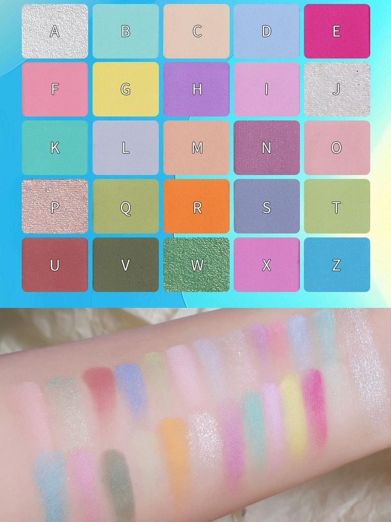 Palette de fards à paupières BIYA 25 couleurs 50 g