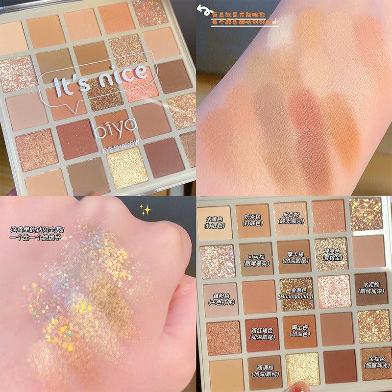 Palette de fards à paupières BIYA 25 couleurs 50 g