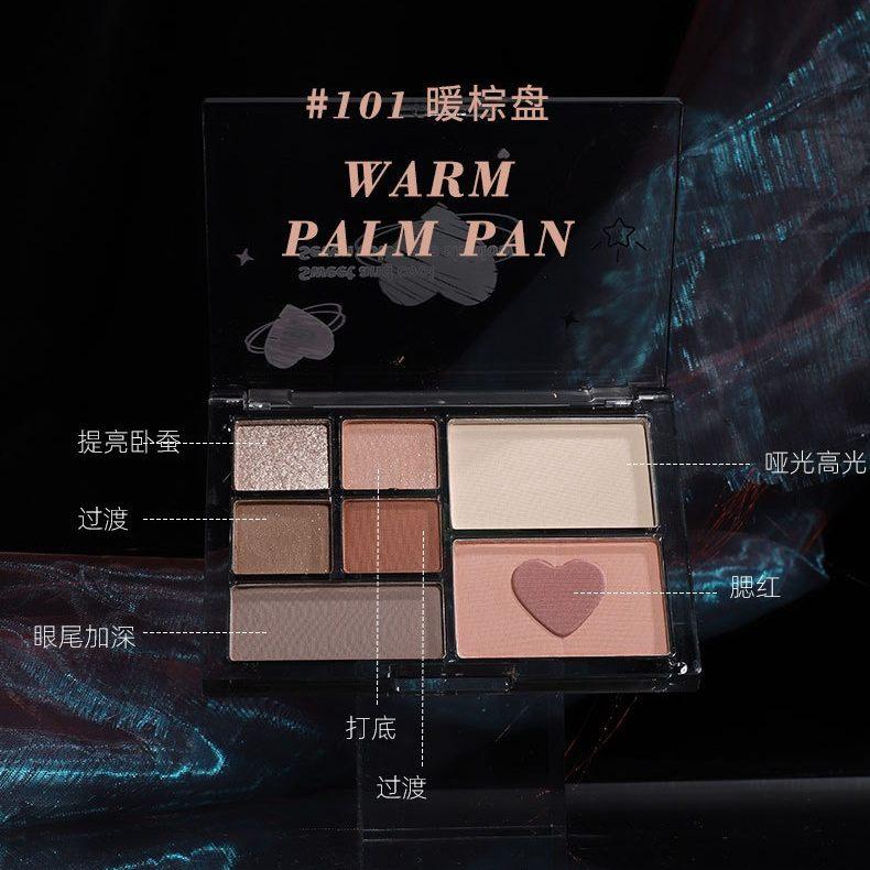 Palette de fards à paupières BIYA 7 couleurs 13 g