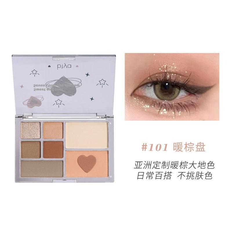 Palette de fards à paupières BIYA 7 couleurs 13 g
