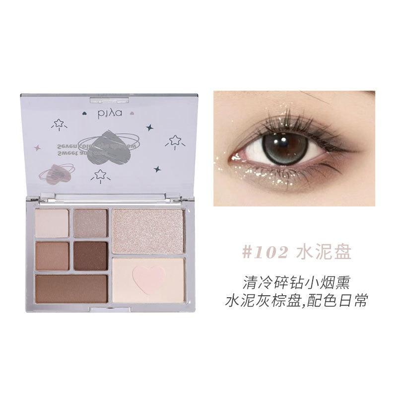 Palette de fards à paupières BIYA 7 couleurs 13 g