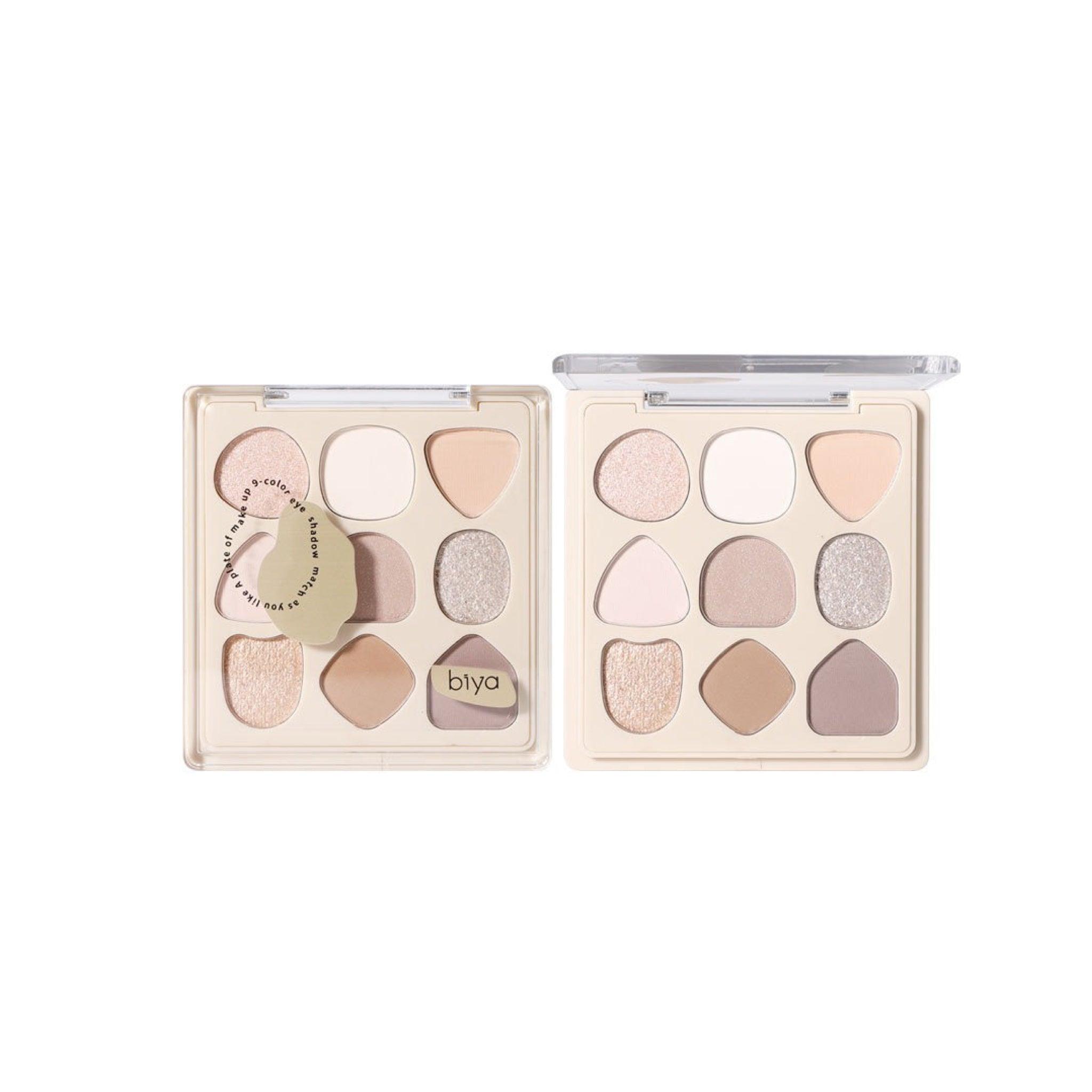 Palette de fards à paupières BIYA 9 couleurs 9 g