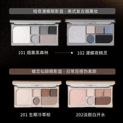 BIYA - Butterflies 6 Colors Eyeshadow Palette 7.05g