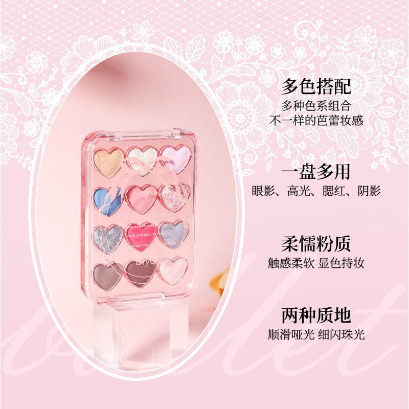 Palette de fards à paupières BIYA Dream Ballet 12 couleurs 6,6 g