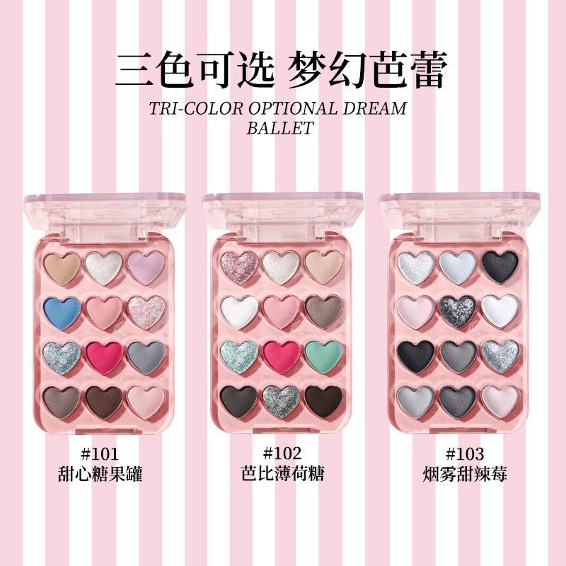 Palette de fards à paupières BIYA Dream Ballet 12 couleurs 6,6 g