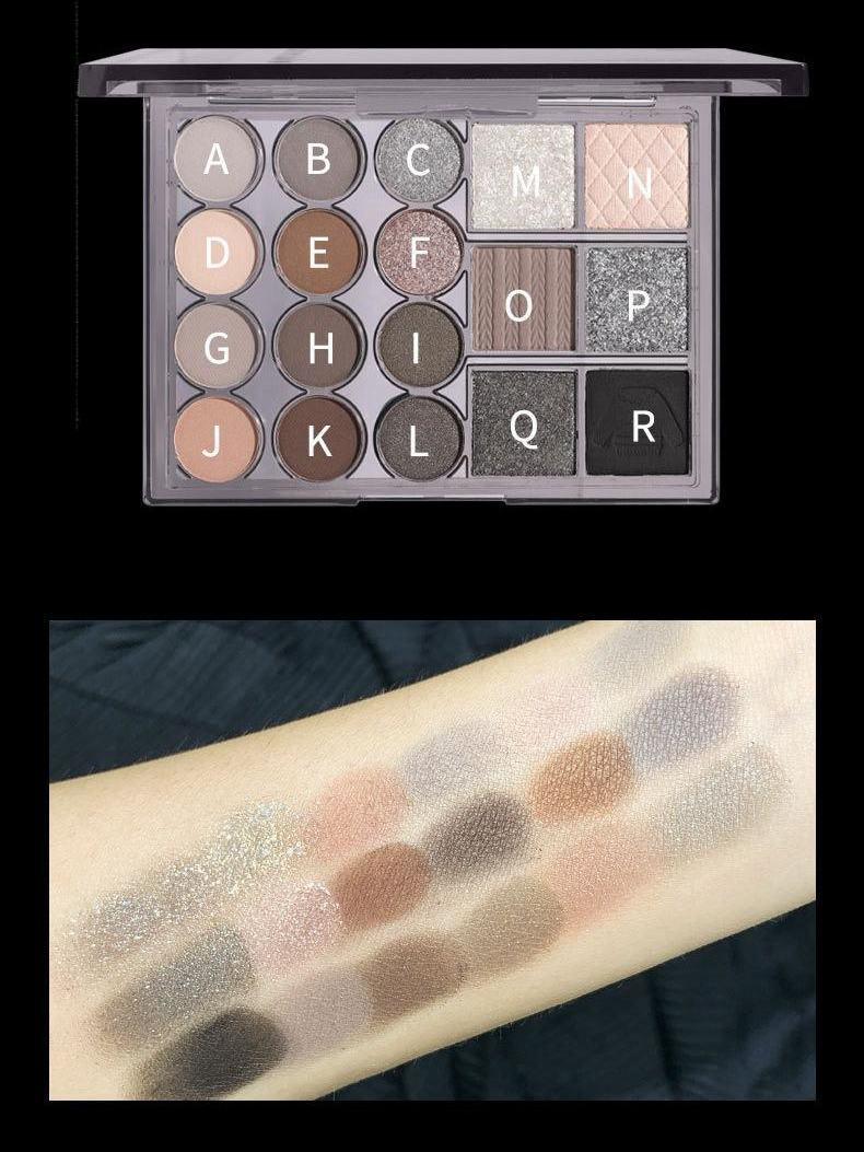 Palette de fards à paupières multi-usages BIYA 18 couleurs 22,2 g