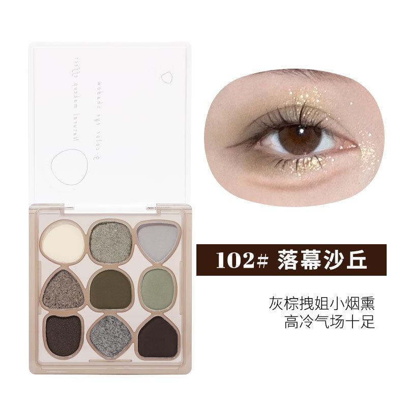 Palette de fards à paupières 9 couleurs BIYA Waste Soil 9 g