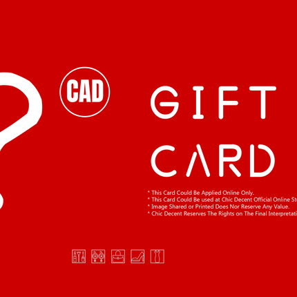 Chic Decent Gift Card in CAD
