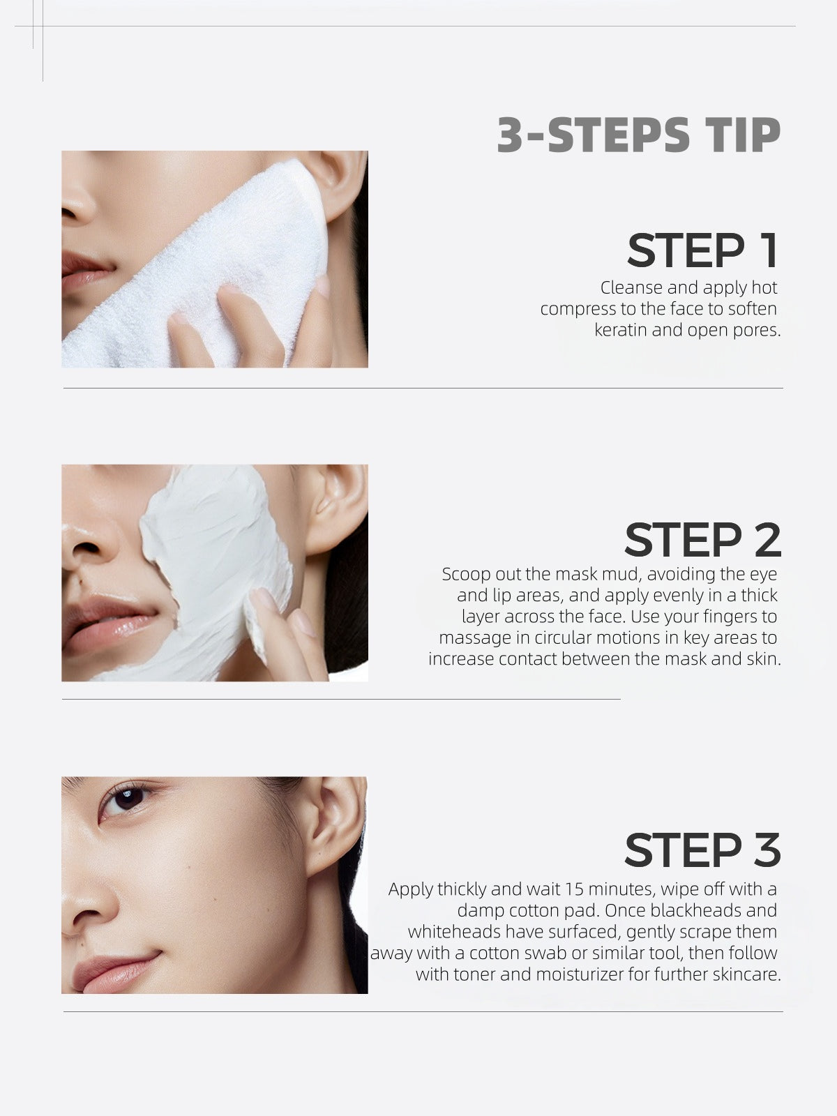 C+ Beauty Cleansing Skin White Clay Facial Mask 7g*5