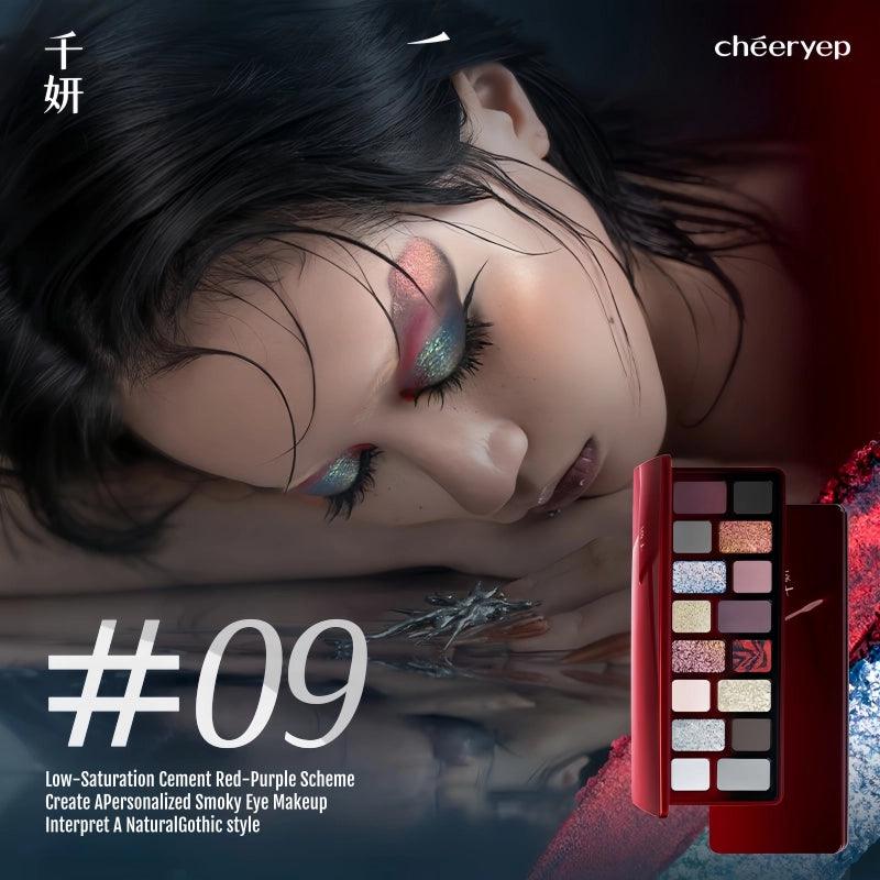 Palette de fards à paupières 16 couleurs Cheeryep QianYan