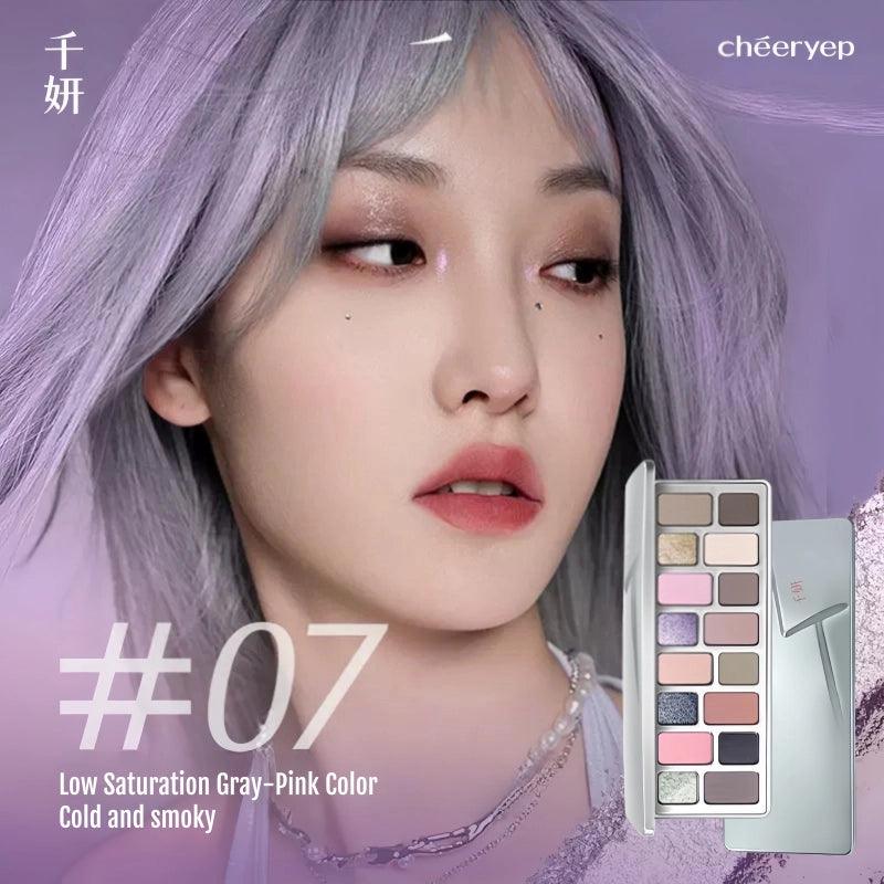 Palette de fards à paupières 16 couleurs Cheeryep QianYan
