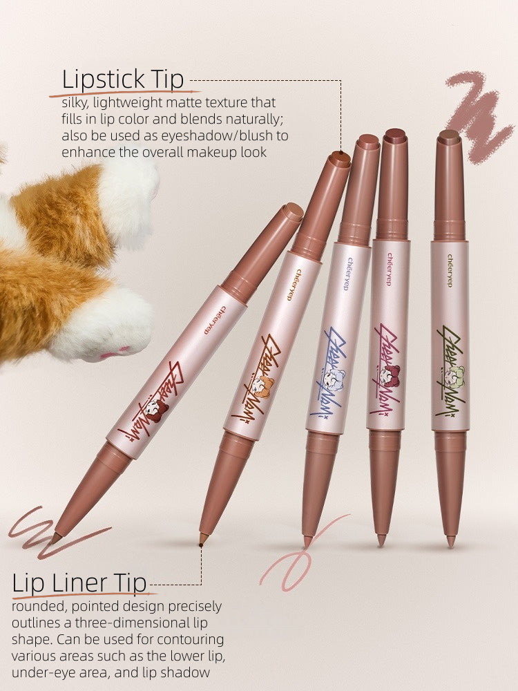 Cheeryep X DODO NAMI Matte Duo Lipstick 1.2g