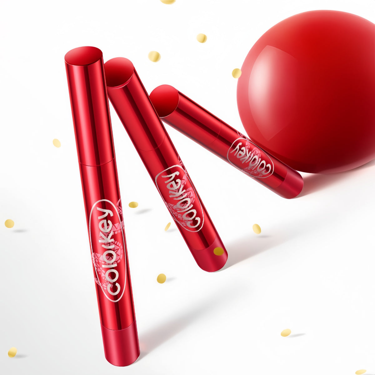 Rouge à lèvres Colorkey Crystal Glossy, série Lucky Snake, 2,7 g