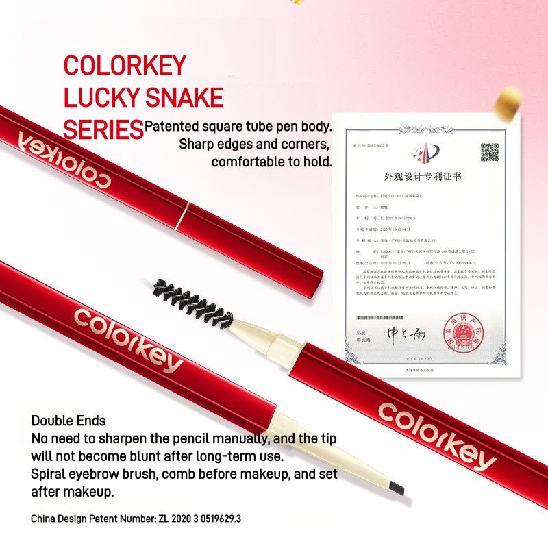 Crayon à sourcils Colorkey Dual Ends Lucky Snake 70 mg