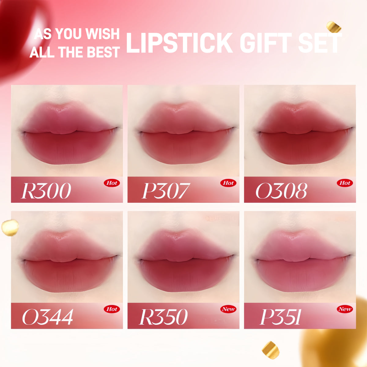 Coffret cadeau de rouges à lèvres Colorkey CNY Lucky Snake 6 g