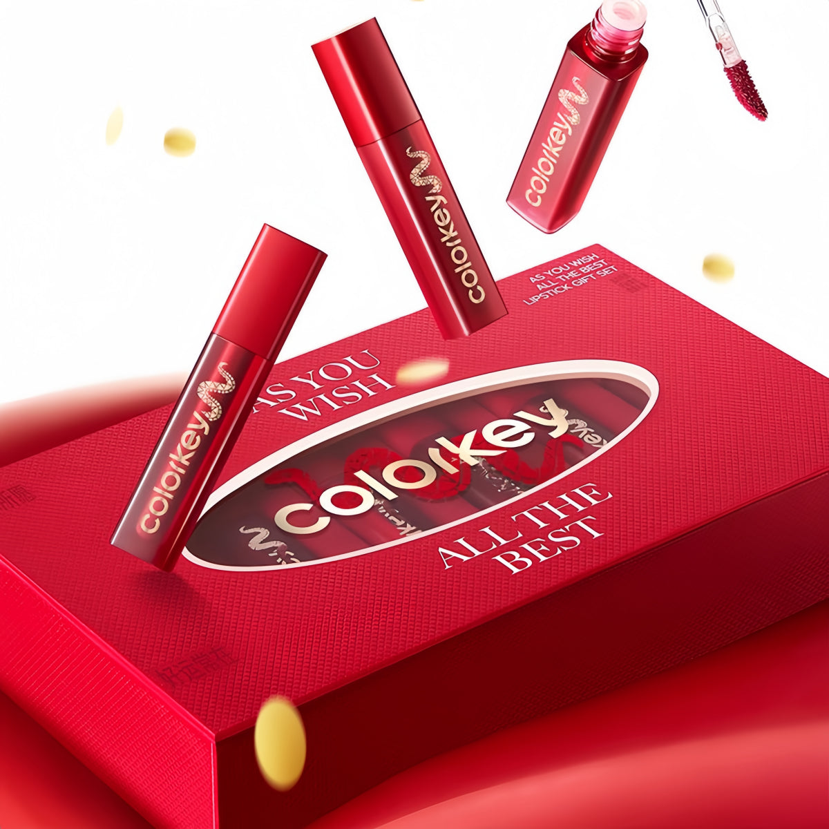 Coffret cadeau de rouges à lèvres Colorkey CNY Lucky Snake 6 g