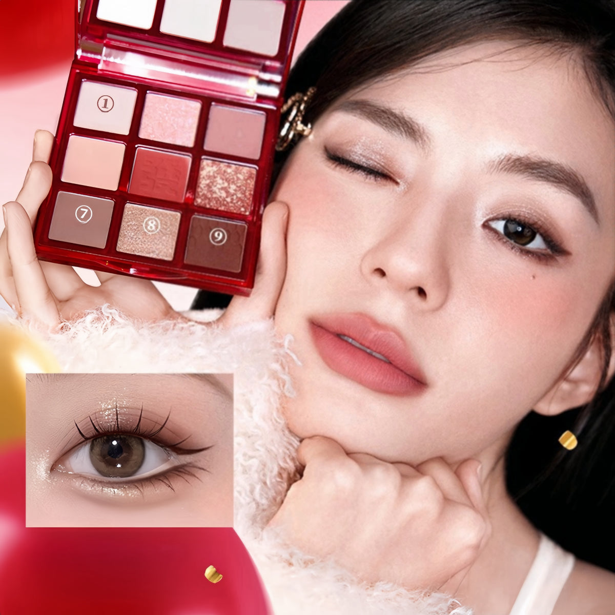 Colorkey 珂拉琪福蛇限定九色眼影盘 13.5g