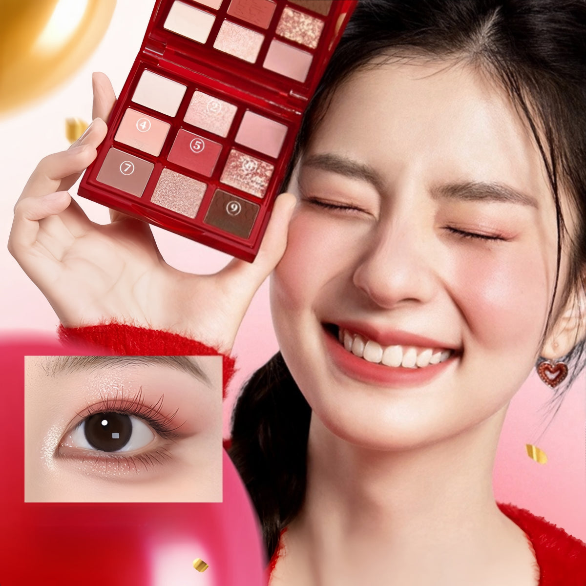 Colorkey 珂拉琪福蛇限定九色眼影盘 13.5g