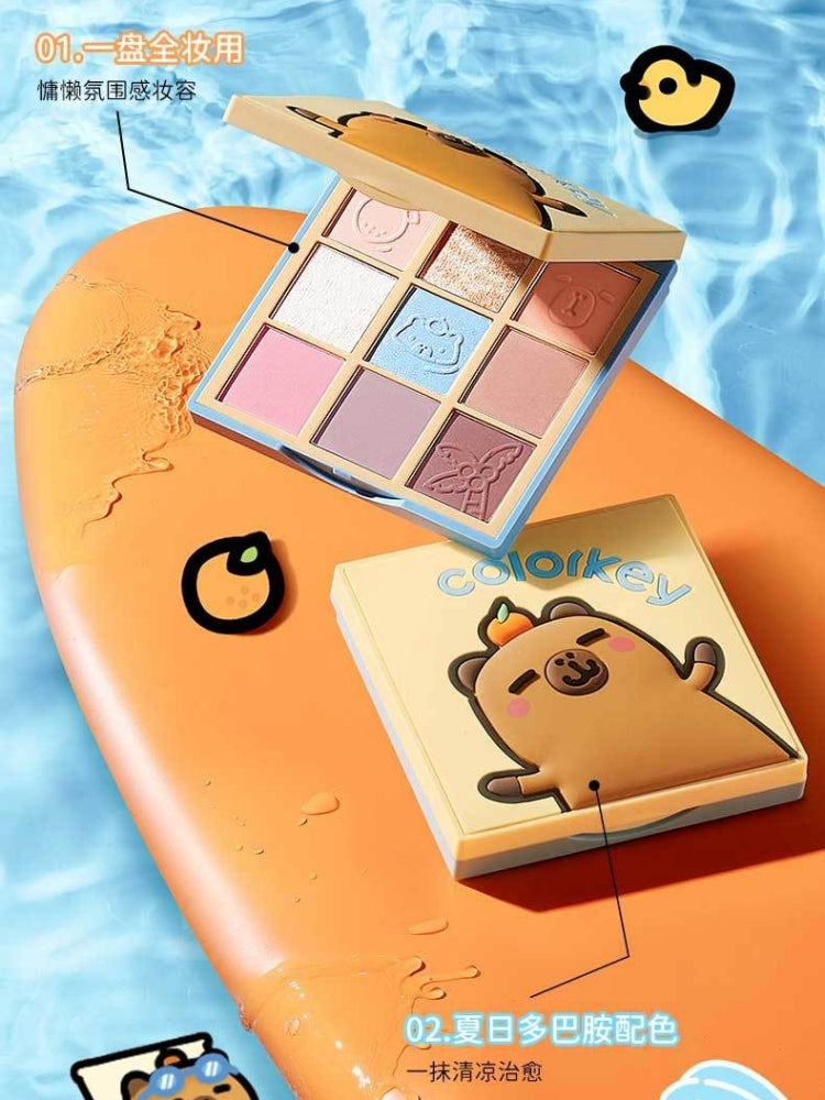 Palette de fards à paupières Colorkey Orange Capybara neuf nuances 13,5 g