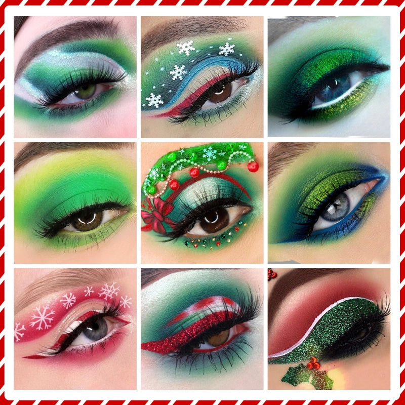 De'Lanci Merry Gift 绿色彩妆盘 18 色眼影 27 克