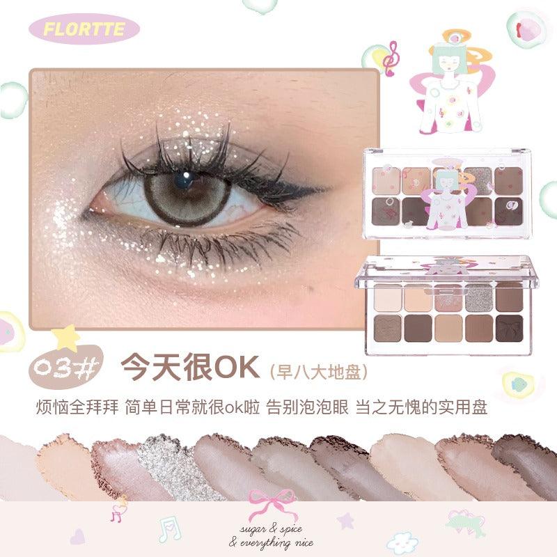 FLORTTE Wackky 10 色眼影盘 7.5g