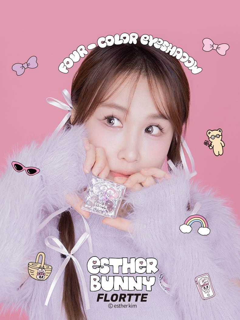 Flortte Esther Bunny Four Colors Eyeshadow 4g