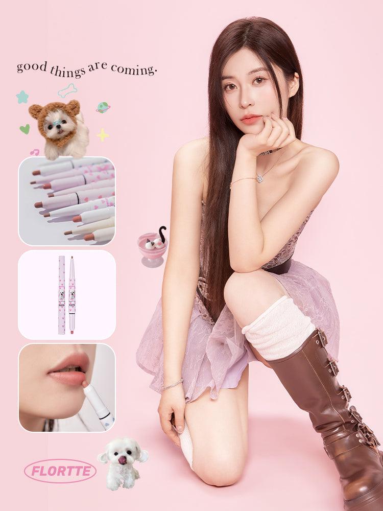 Flortte I Am Super Beauty Double Headed Lip Liner 0.7g