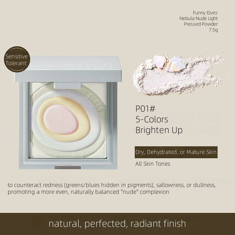 Poudre compacte Nebula Nude Light de Funny Elves 7,5 g