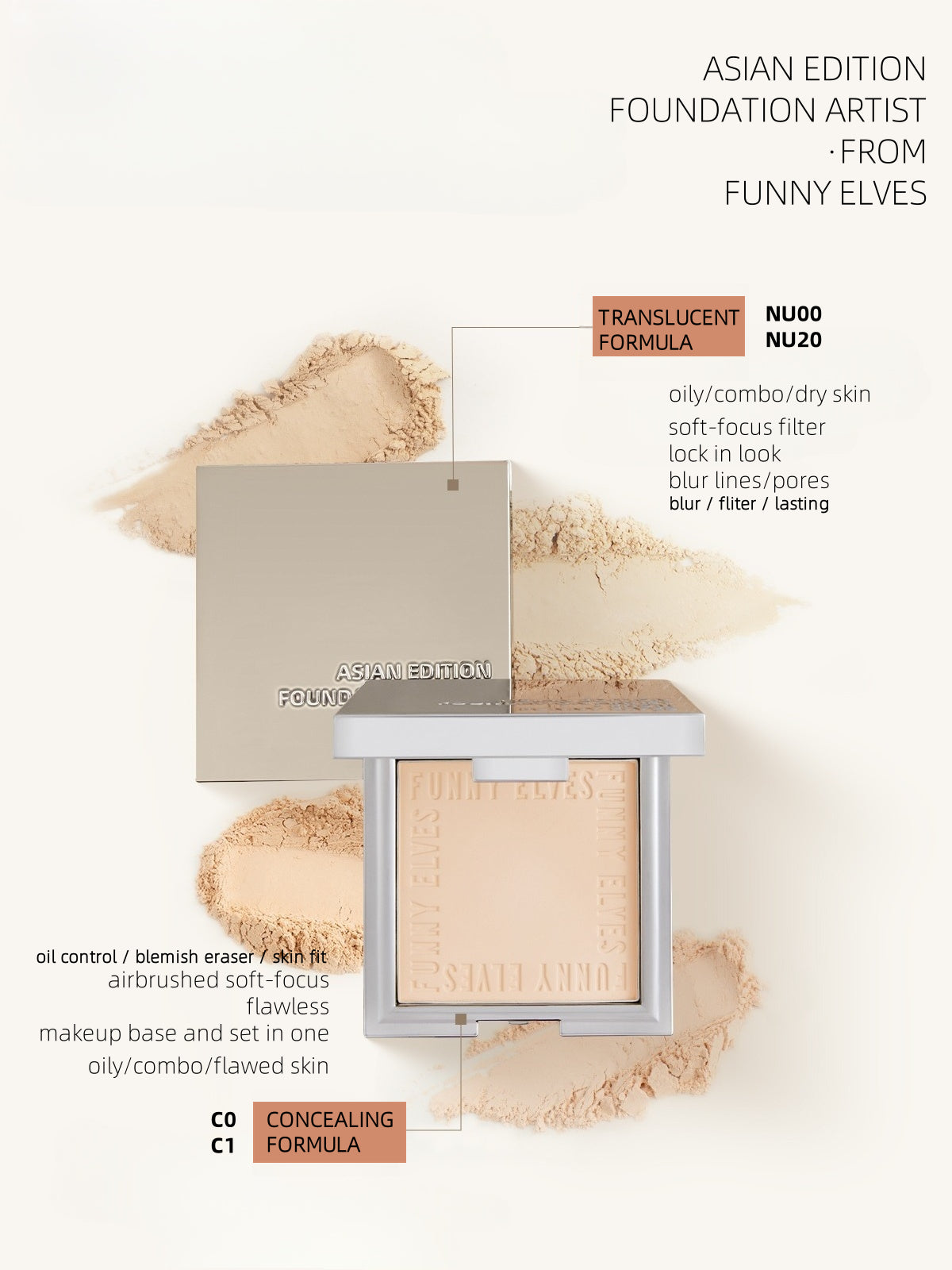 Funny Elves Soft Focus Pressed Setting Powder 7g