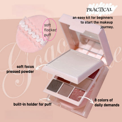 GOGOTALES - 2-IN-1 Kit Pressed Powder Eyeshadow Palette 15.2g