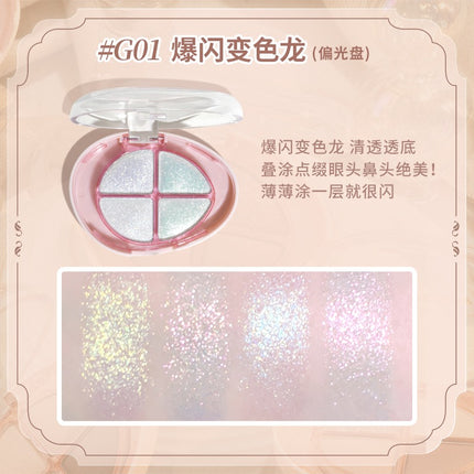 GOGOTALES - Glittering Colourful Eyeshadow Palette 4.8g