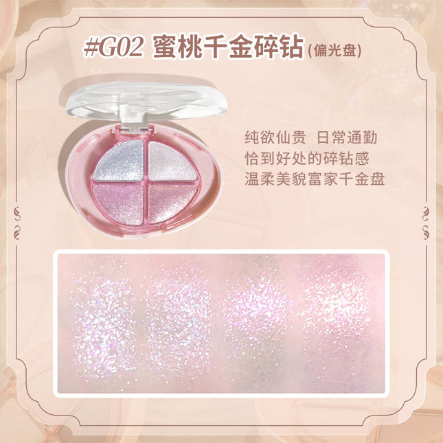 GOGOTALES - Glittering Colourful Eyeshadow Palette 4.8g