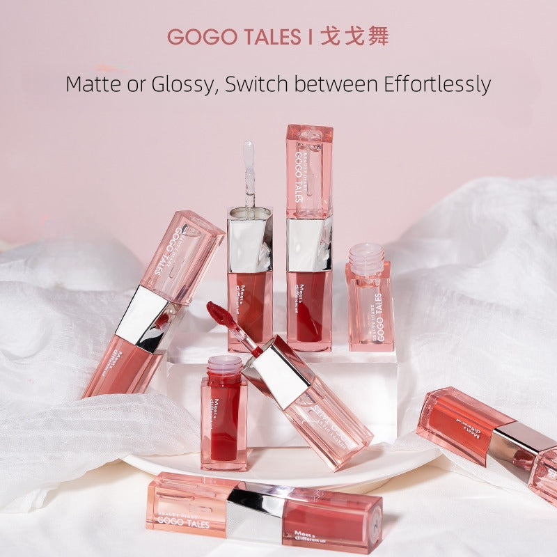 GOGO TALES Gloss à lèvres double-embout longue tenue Plump 4,8 g
