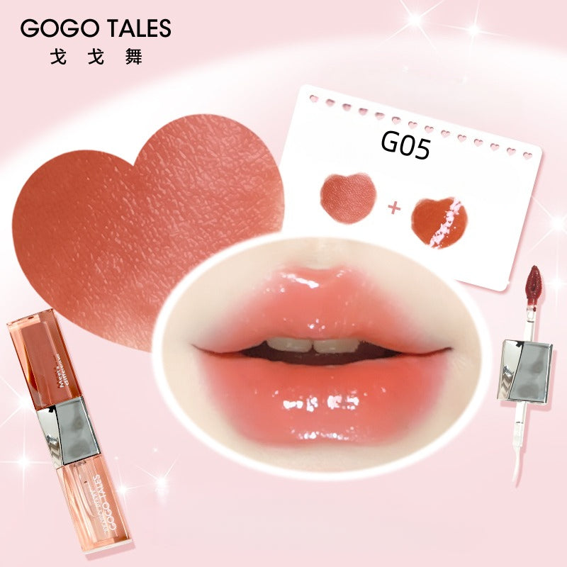 GOGO TALES Gloss à lèvres double-embout longue tenue Plump 4,8 g