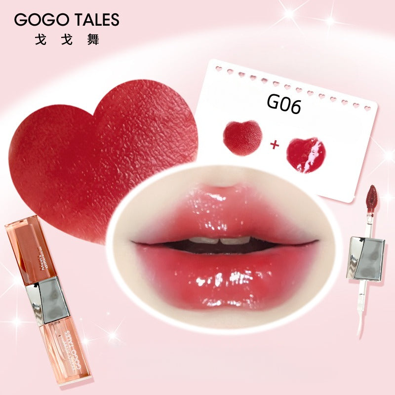 GOGO TALES Gloss à lèvres double-embout longue tenue Plump 4,8 g