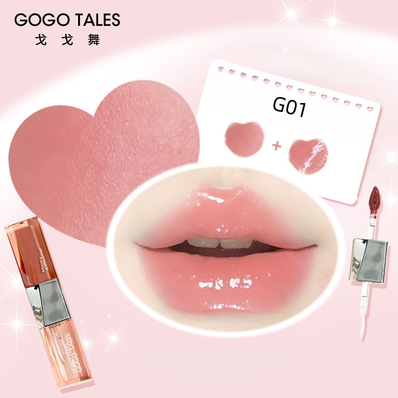 GOGO TALES Gloss à lèvres double-embout longue tenue Plump 4,8 g