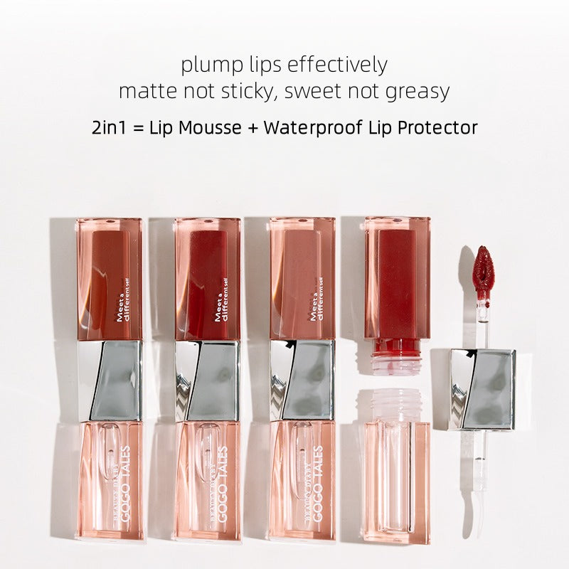 GOGO TALES Gloss à lèvres double-embout longue tenue Plump 4,8 g